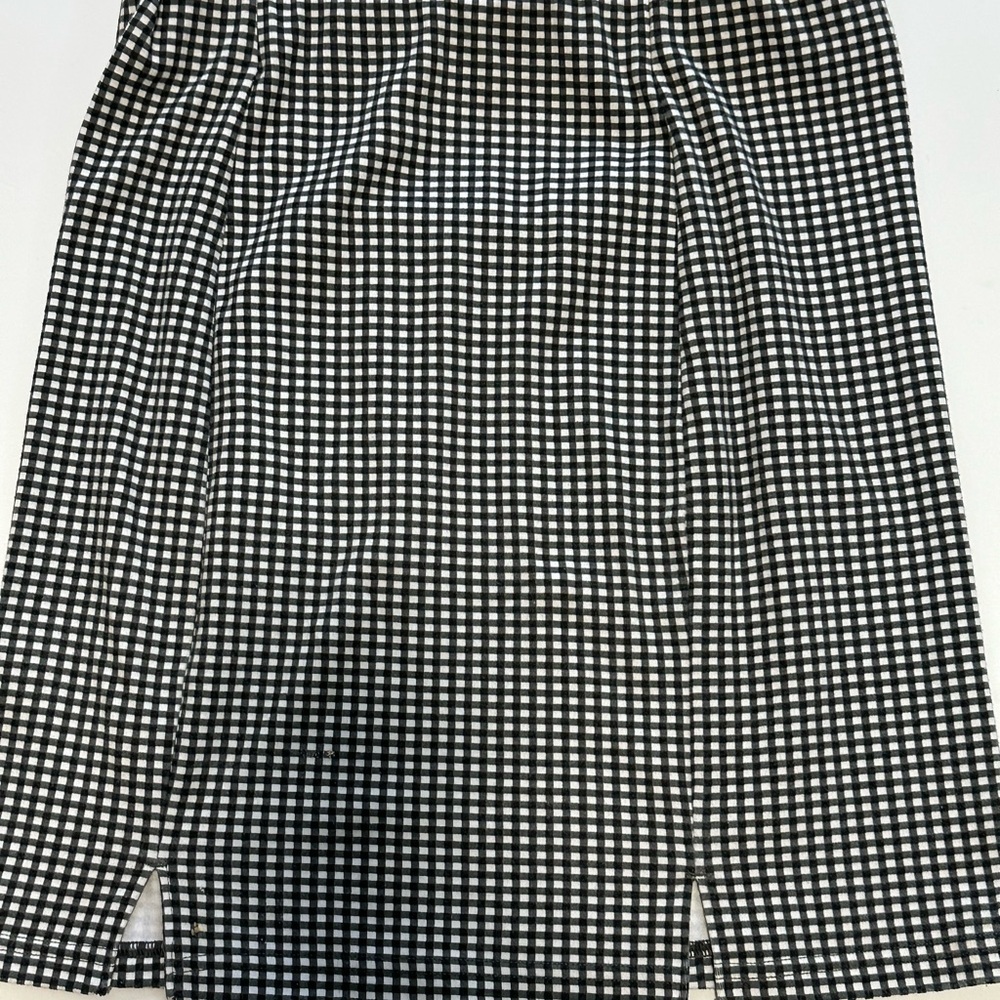 SO Black and White Pencil Skirt with Slit